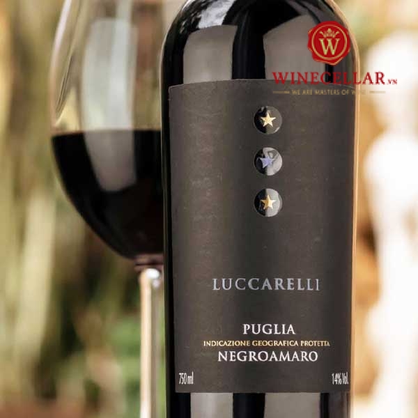 Rượu vang Ý Luccarelli Negroamaro
