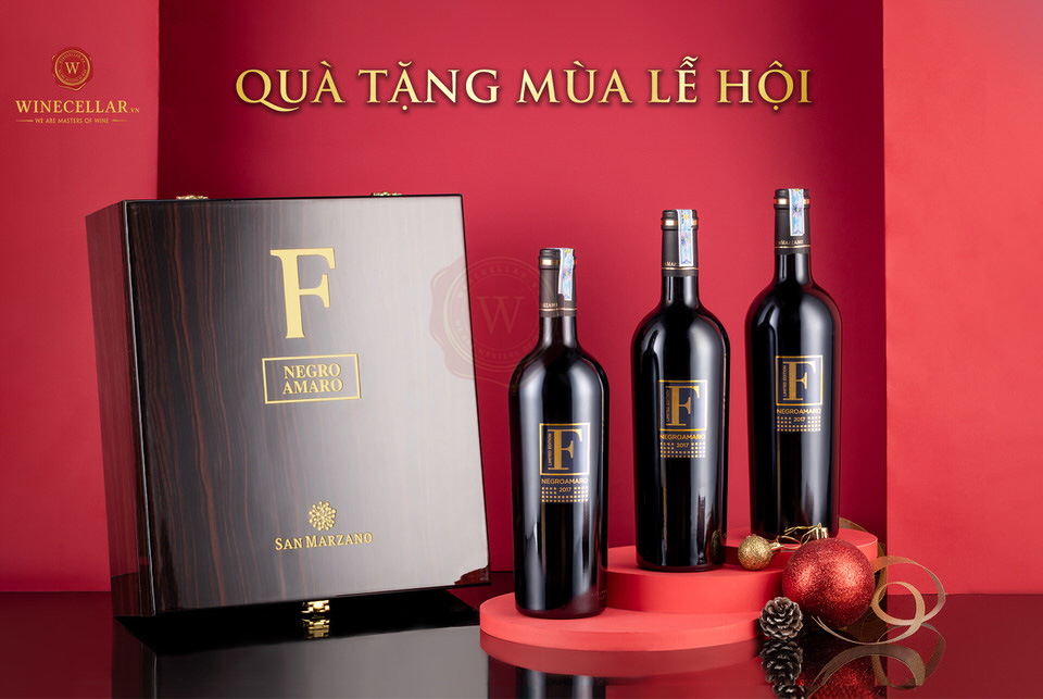 Rượu vang đỏ F Gold Limited Edition - món quà tuyệt vời cho mùa lễ hội