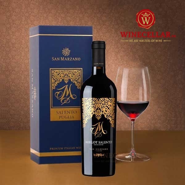 Rượu vang M Merlot Salento Limited Edition Nhập khẩu chính hãng, giá tốt tại WINECELLAR.vn