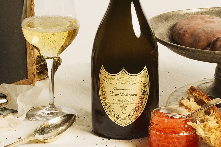 Hương vị rượu sâm panh Champagne Dom Pérignon Brut 2008