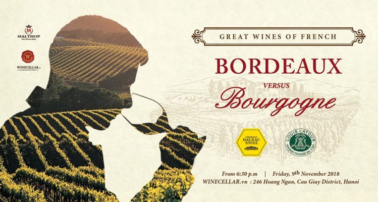 Bordeaux versus Bourgogne Wine Tasting