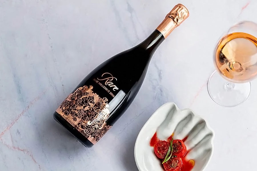 Hương vị rượu sâm panh Champagne Rare Brut Milésimé 2008