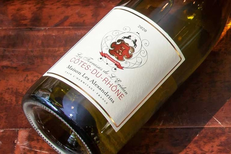 Hương vị rượu vang Pháp Les Terrasses De L’eridan Côtes Du Rhône Blanc 2020