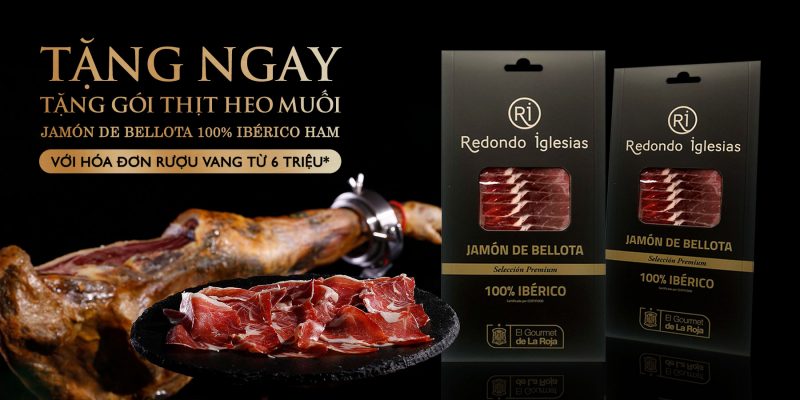 Ưu đãi tặng thịt heo muối Iberico