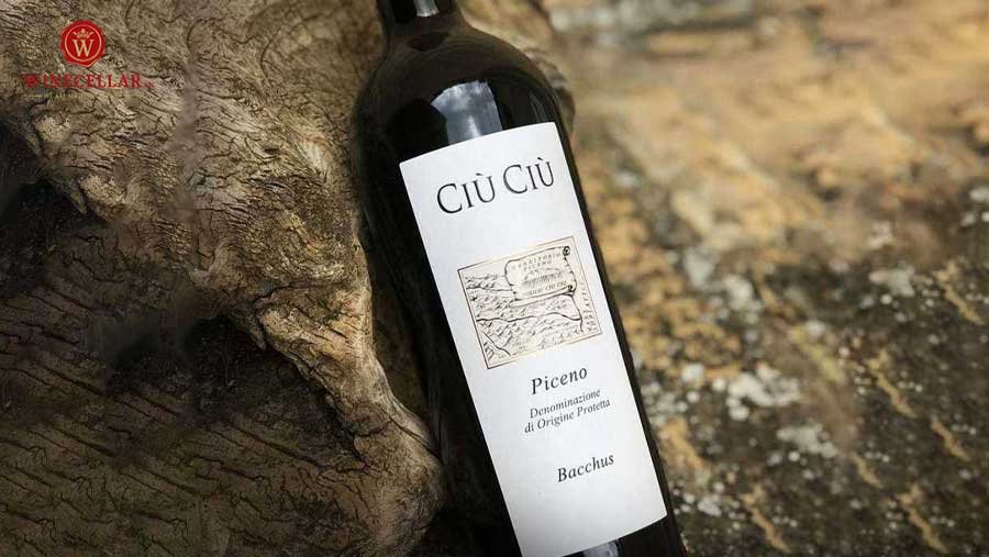 Rượu vang đỏ Ciù Ciù Piceno Bacchus
