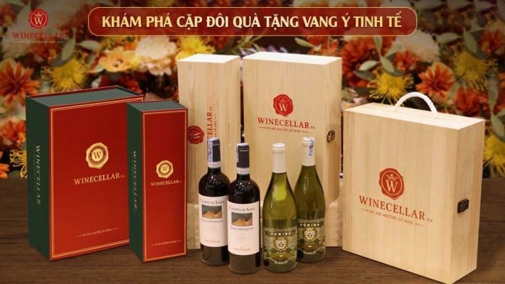 Khám phá cặp đôi quà tặng vang Ý tinh tế