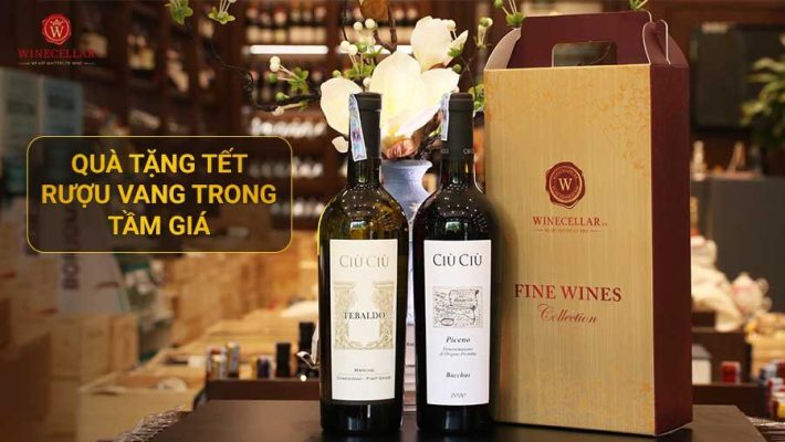 Những cặp rượu vang phù hợp làm quà tặng Tết