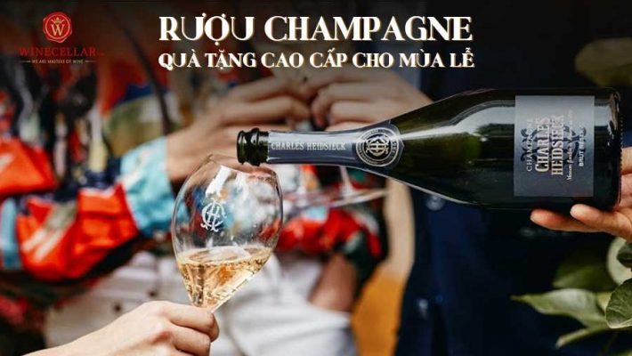 Rượu Champagne - quà tặng cao cấp cho mùa lễ hội