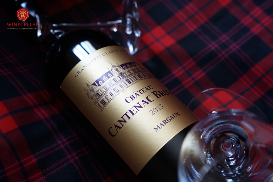 Hương vị rượu vang Pháp Château Cantenac Brown 2015