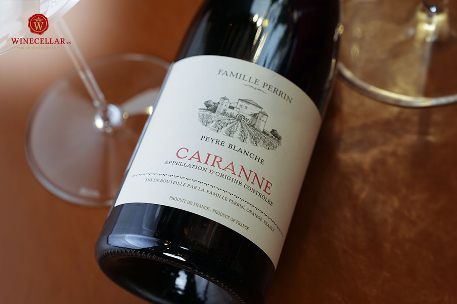 Mua rượu vang Pháp Famille Perrin Cairanne Peyre Blanche Rouge 2019 tại INECELLAR.vn