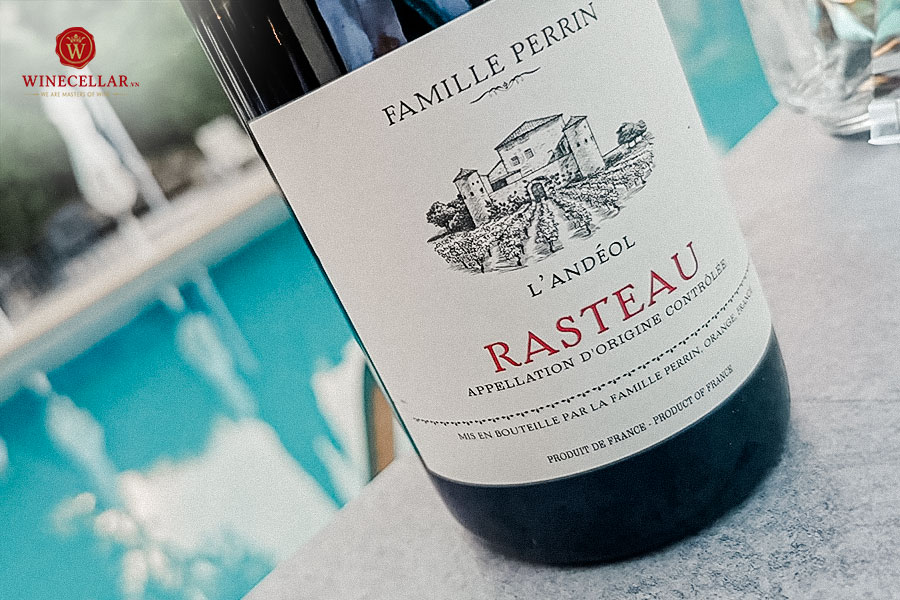 Thưởng thức rượu vang Pháp Famille Perrin Rasteau L’andéol 2019