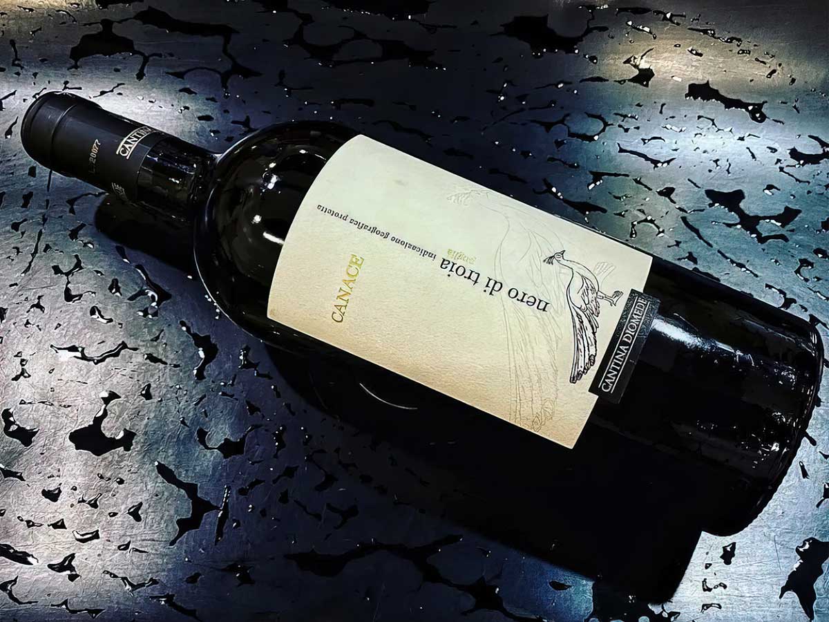 Top 5 dòng rượu vang Ý thơm ngon, giá tốt cho mùa hè - Canace di Troia