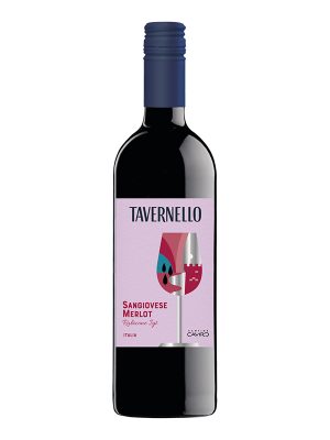 Rượu vang Ý Tavernello Sangiovese Merlot Rubicone 2021