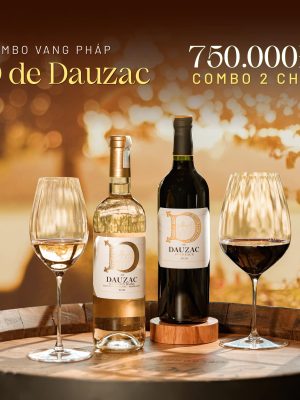 Combo vang Pháp D de Dauzac 750.000/2 chai