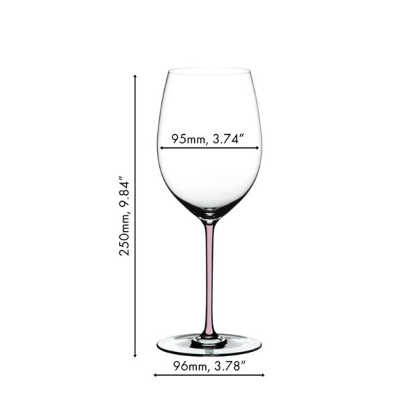 Ly Rượu Vang Đỏ RIEDEL Fatto A Mano Cabernet / Merlot Pink