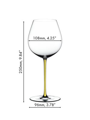 Ly Rượu Vang Đỏ RIEDEL Fatto A Mano Pinot Noir Yellow