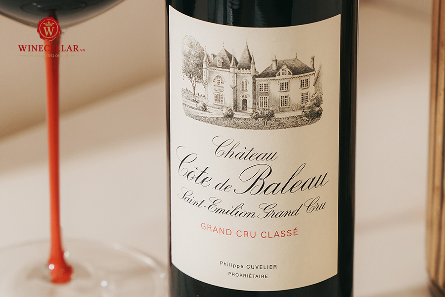Hương vị rượu vang Pháp Château Cote de Baleau 2020